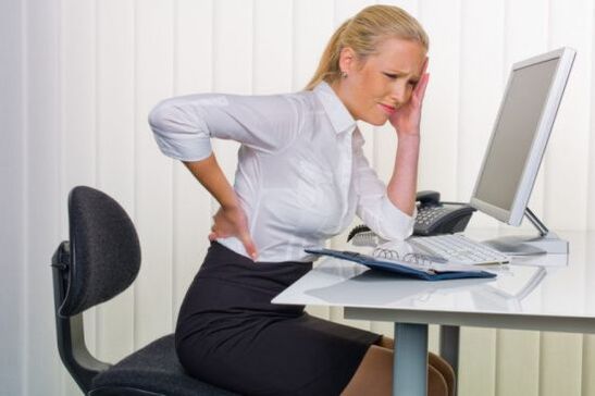 sedentary work as a cause of thoracic osteochondrosis